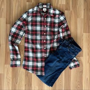 J. Crew Perfect Fit Plaid Button Up